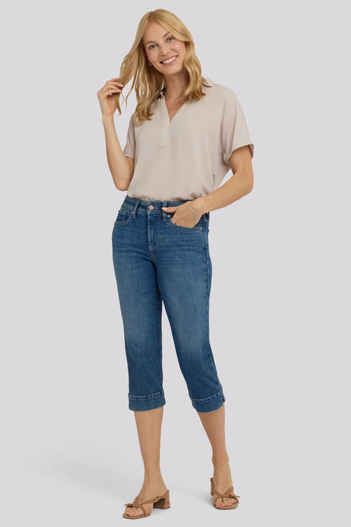 Marilyn Straight Crop Jeans - Breezy Palms