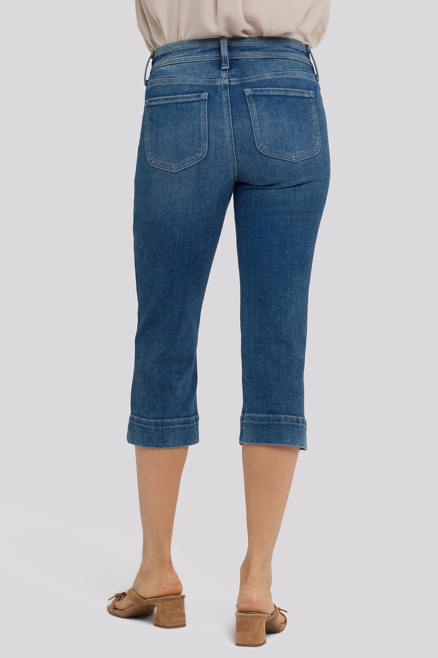 Marilyn Straight Crop Jeans - Breezy Palms