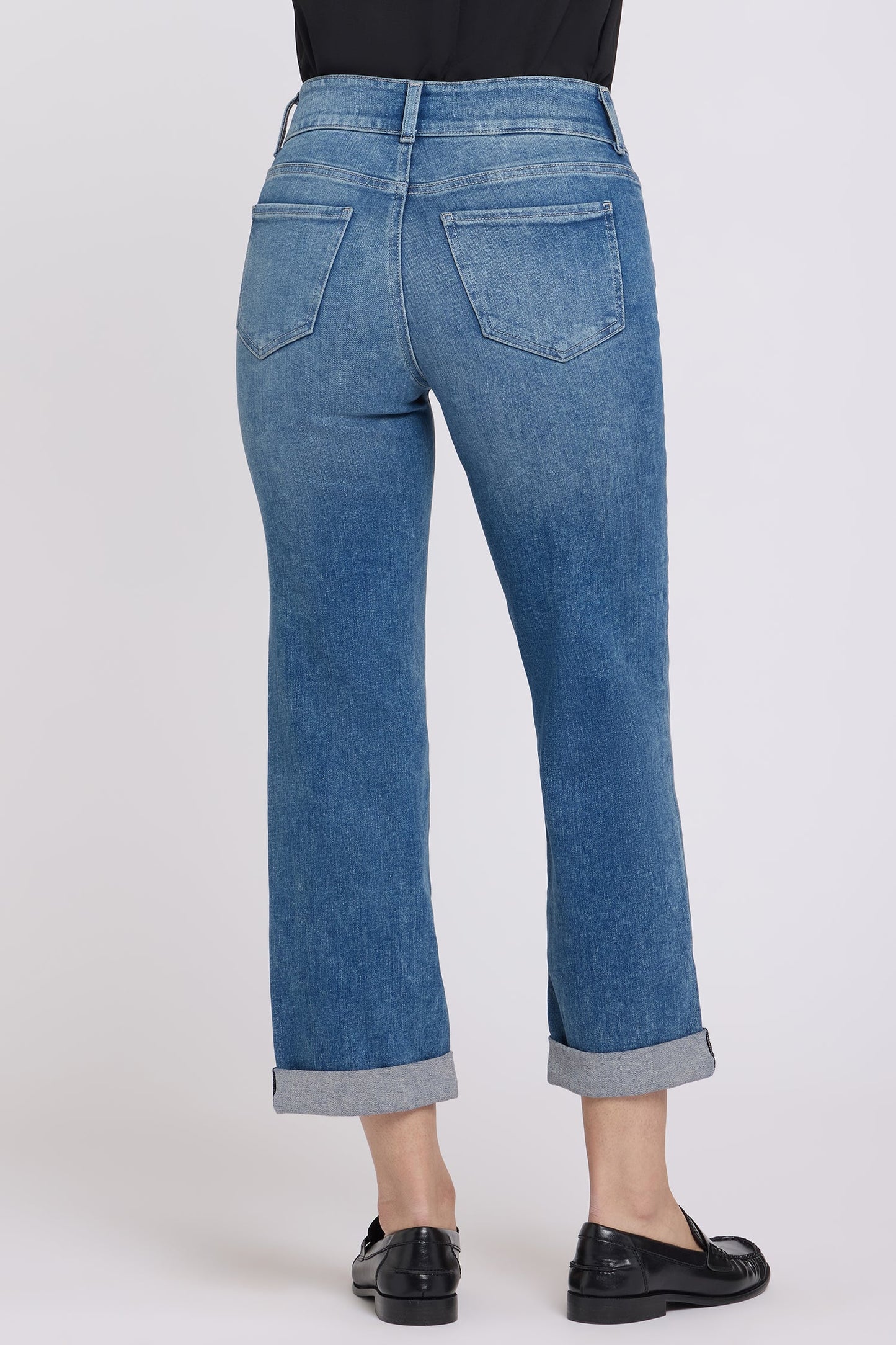Bailey Relaxed Straight Crop Jeans - Breezy Palms