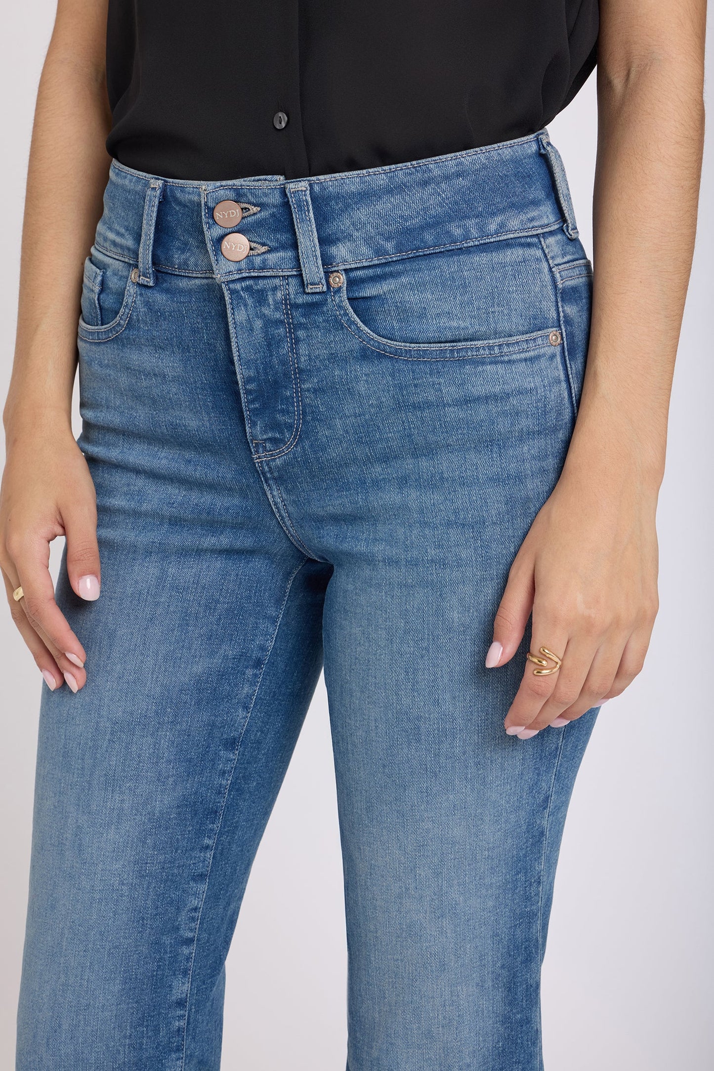 Bailey Relaxed Straight Crop Jeans - Breezy Palms