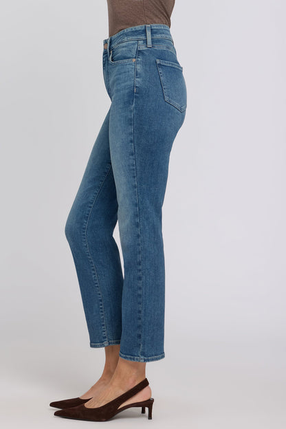 Marilyn Straight Ankle Jeans - Breezy Palms