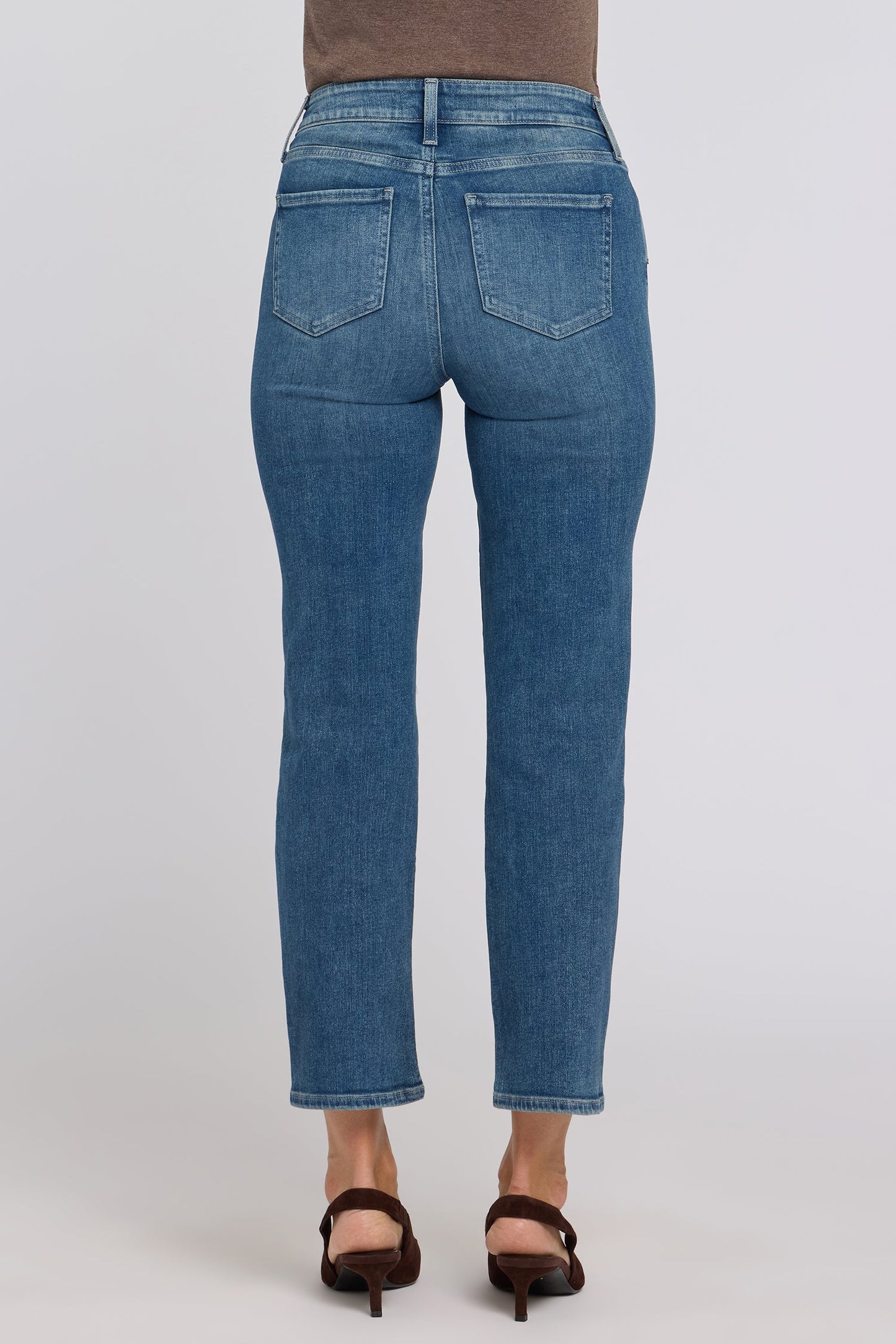 Marilyn Straight Ankle Jeans - Breezy Palms
