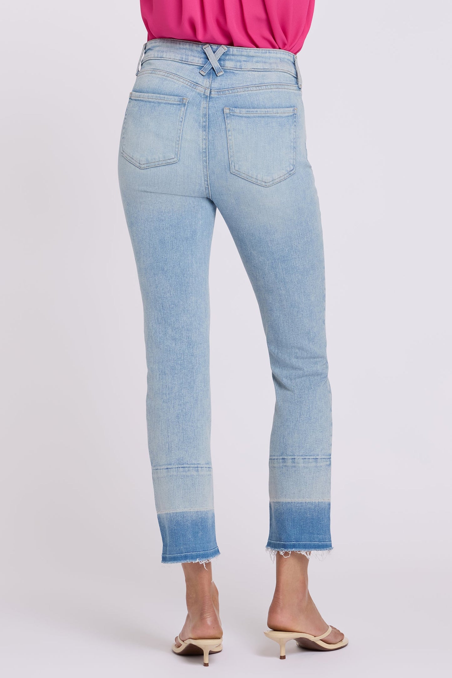 Sheri Slim Straight Ankle Jeans - Oasis Sand