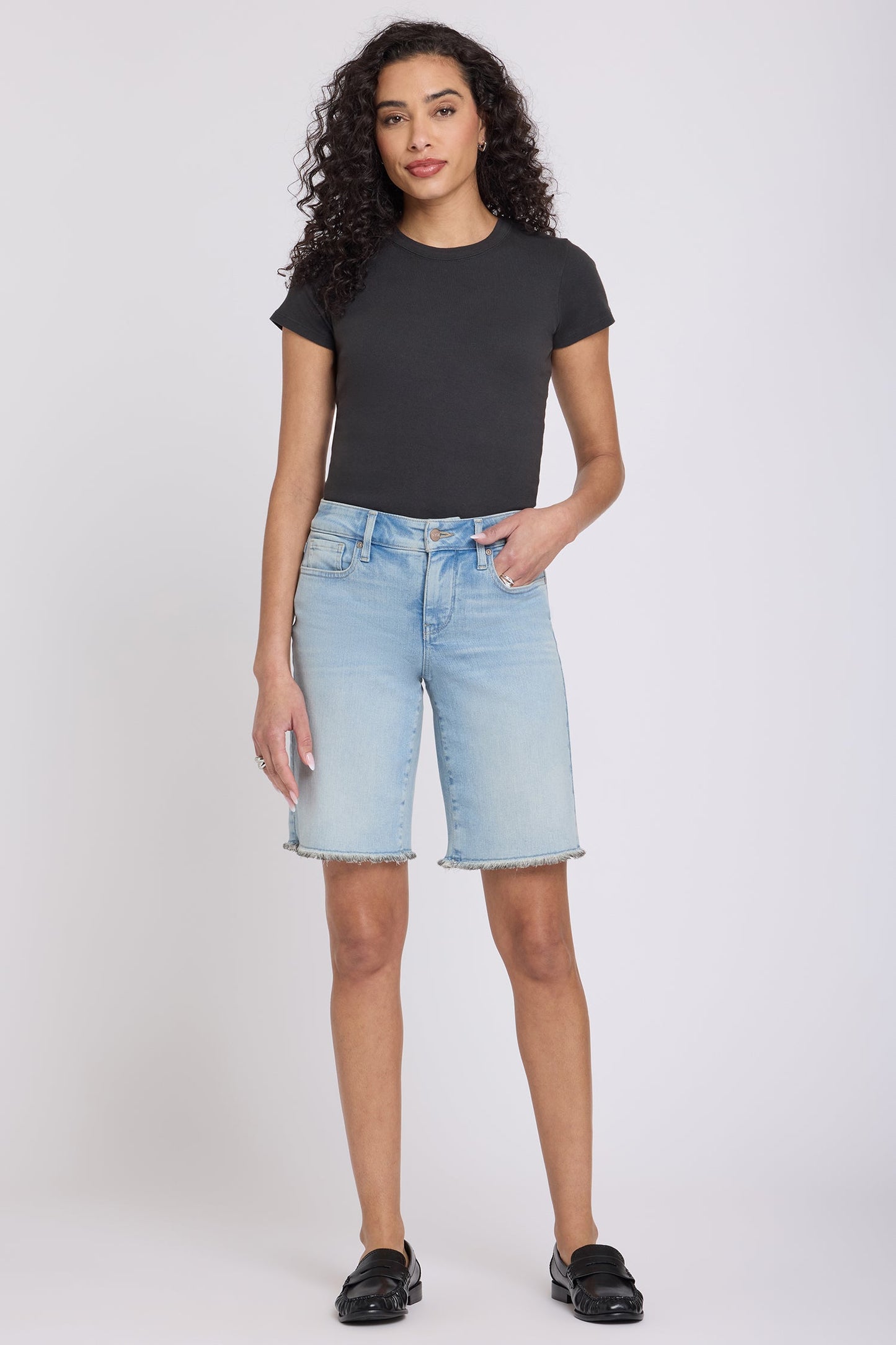 Boyfriend Denim Shorts - Keys View