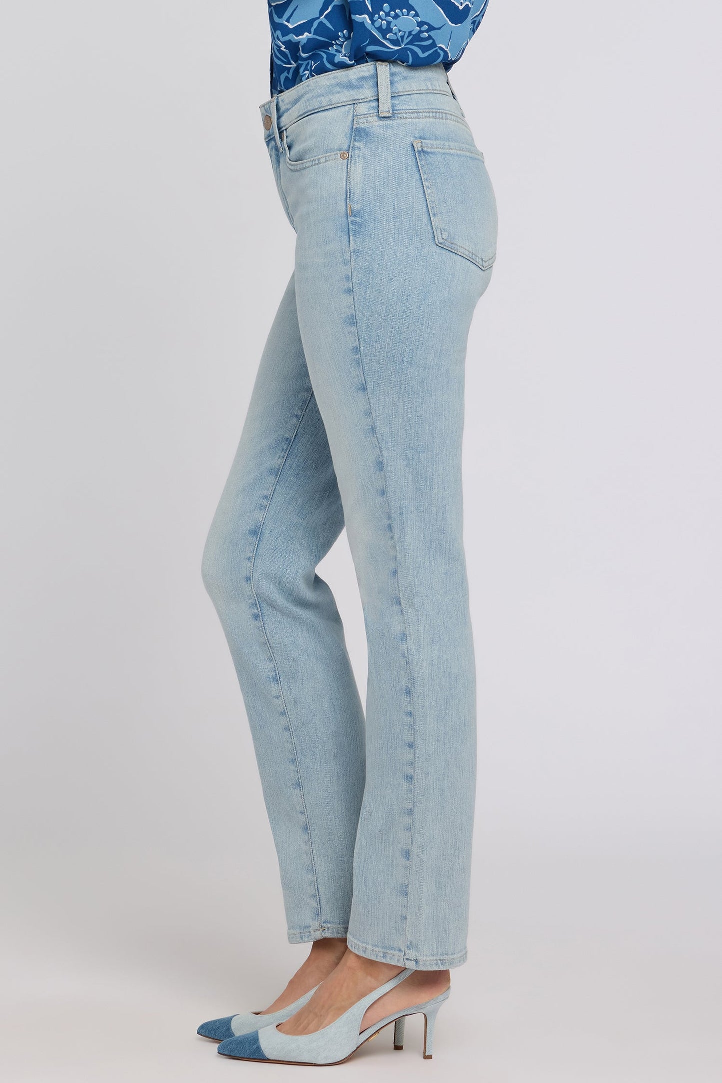 Sheri Slim Straight Jeans - Keys View