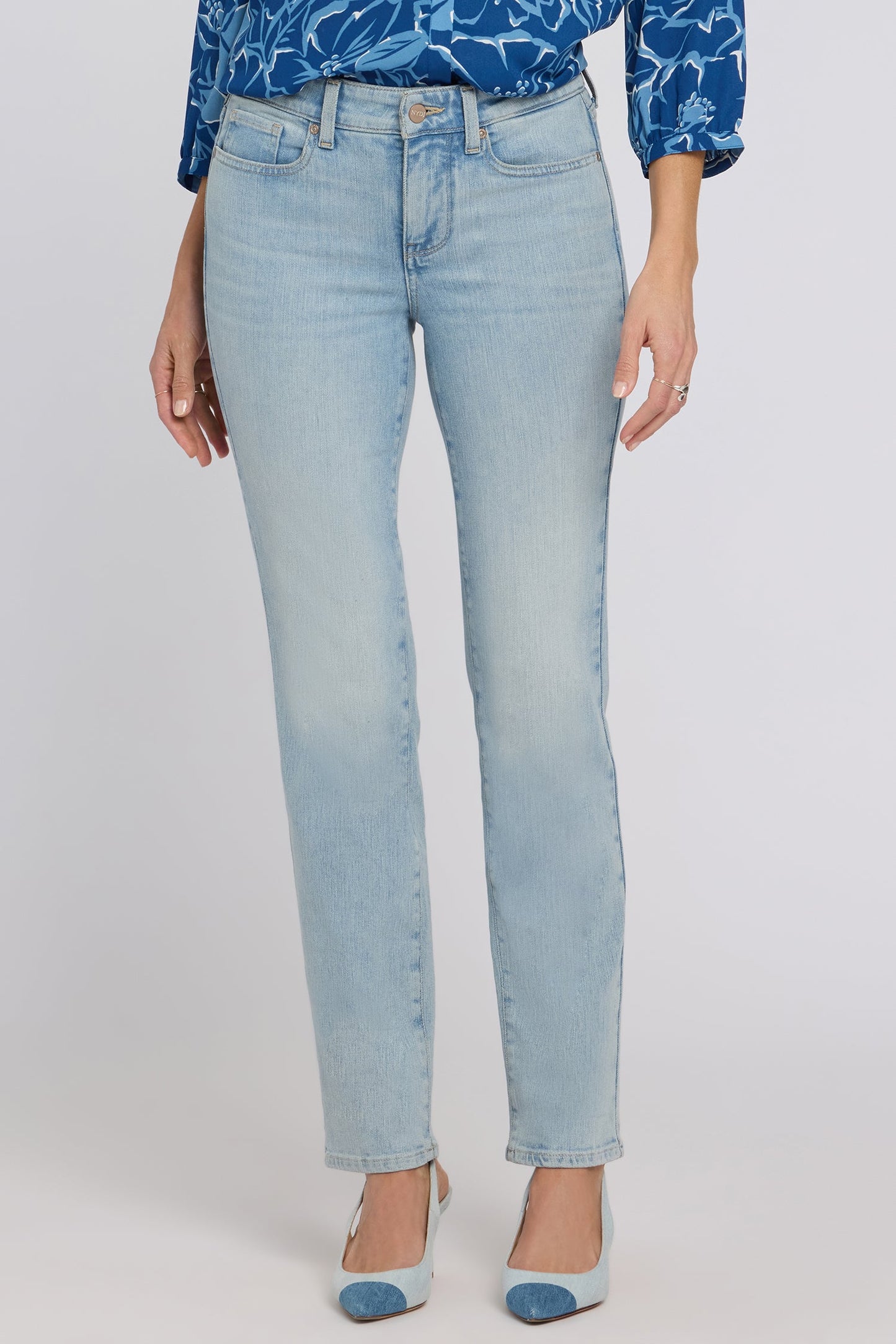 Sheri Slim Straight Jeans - Keys View