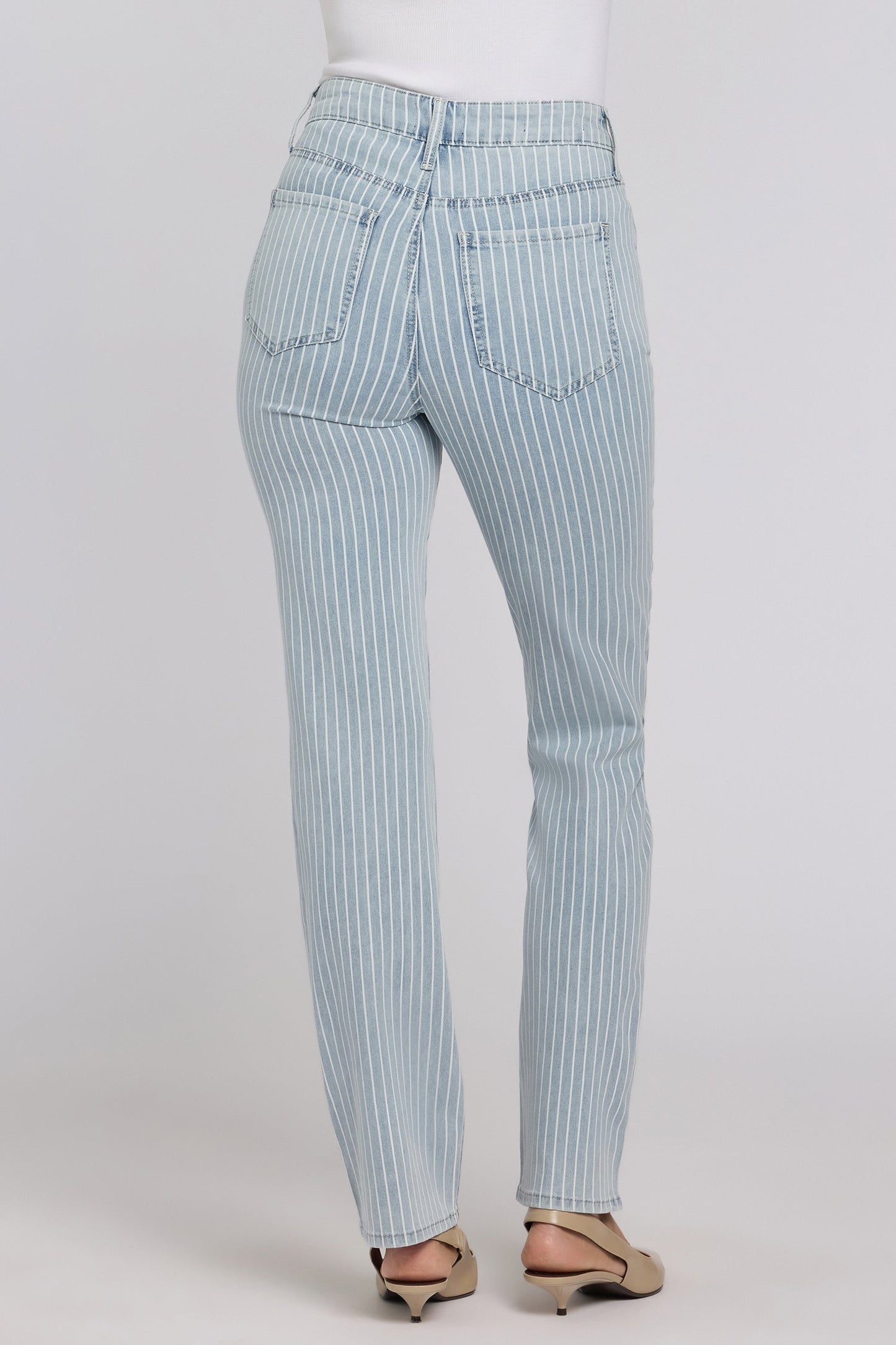 Marilyn Straight Jeans - Azure Stripe