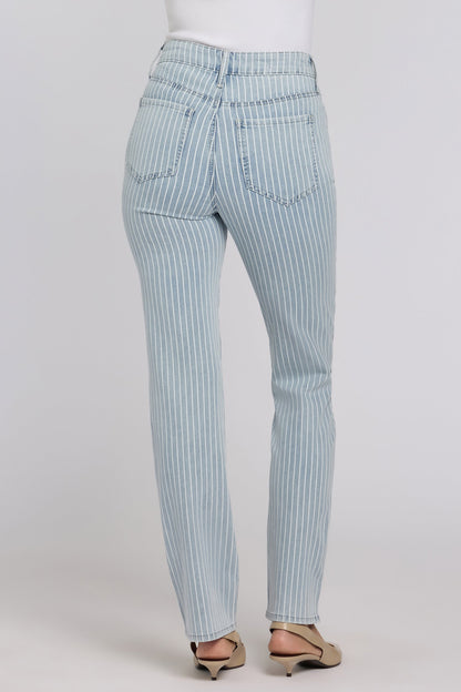 Marilyn Straight Jeans - Azure Stripe