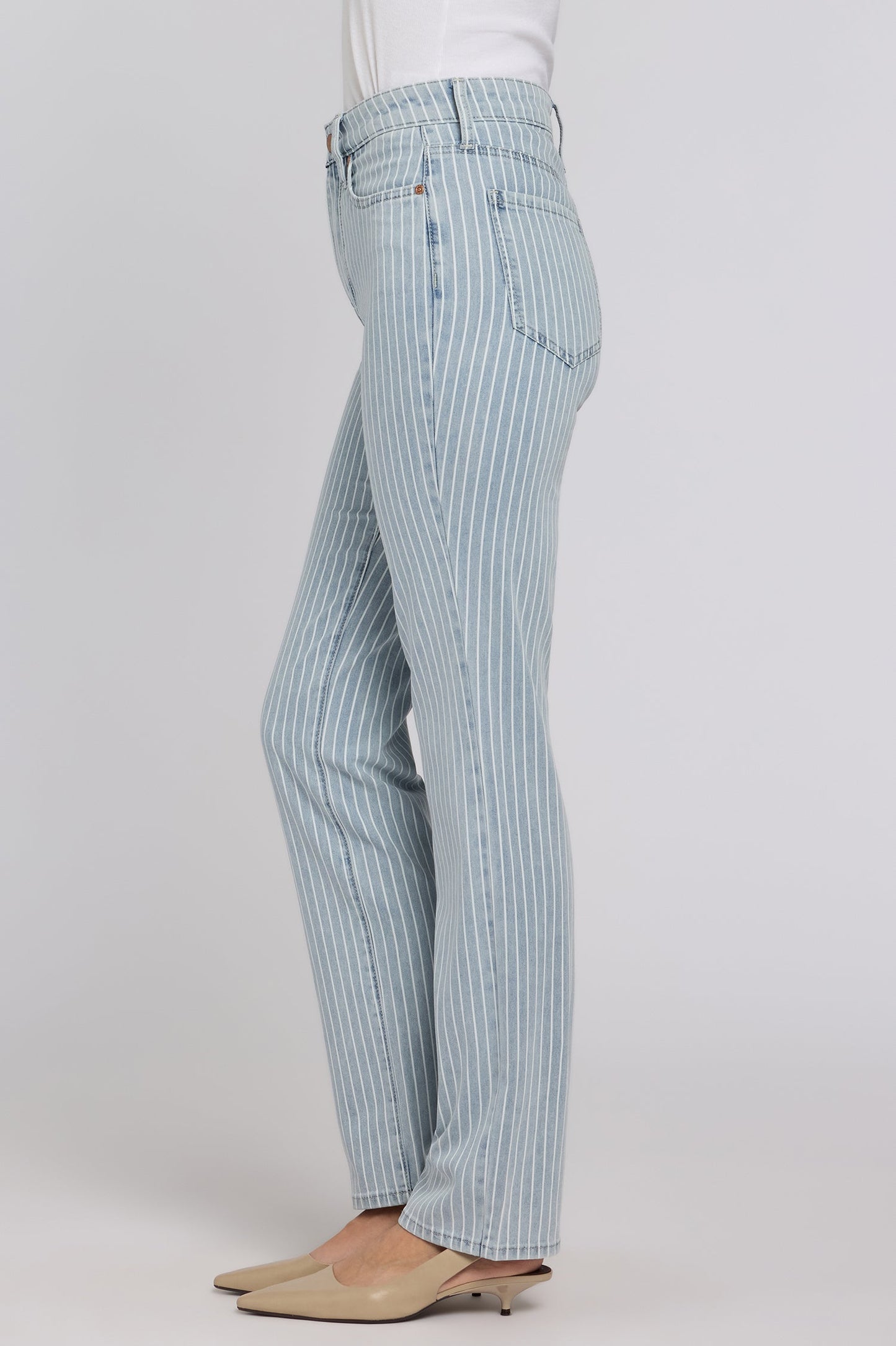 Marilyn Straight Jeans - Azure Stripe