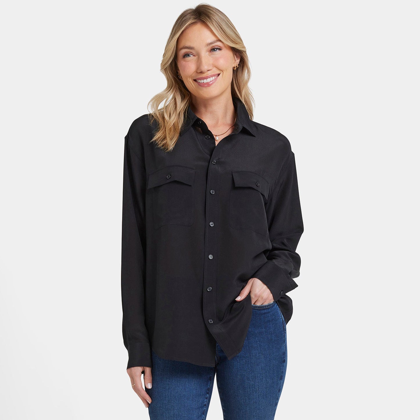 Lauren Silk Blouse - Black