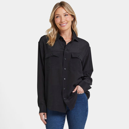 Lauren Silk Blouse - Black