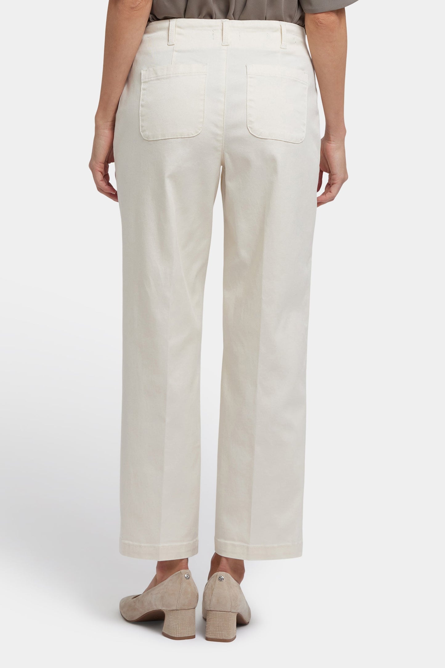 Marilyn Straight Ankle Pants - Ivory