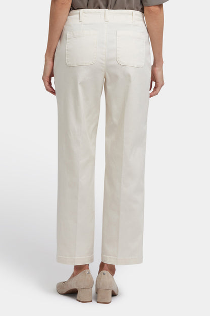 Marilyn Straight Ankle Pants - Ivory