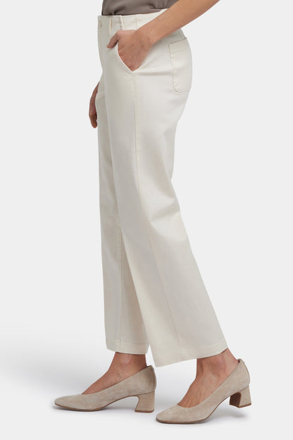 Marilyn Straight Ankle Pants - Ivory