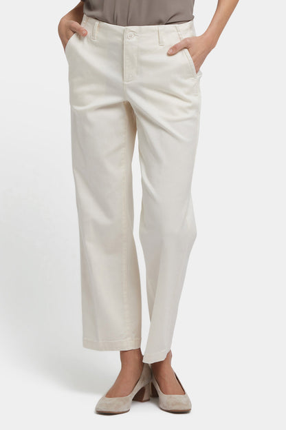 Marilyn Straight Ankle Pants - Ivory