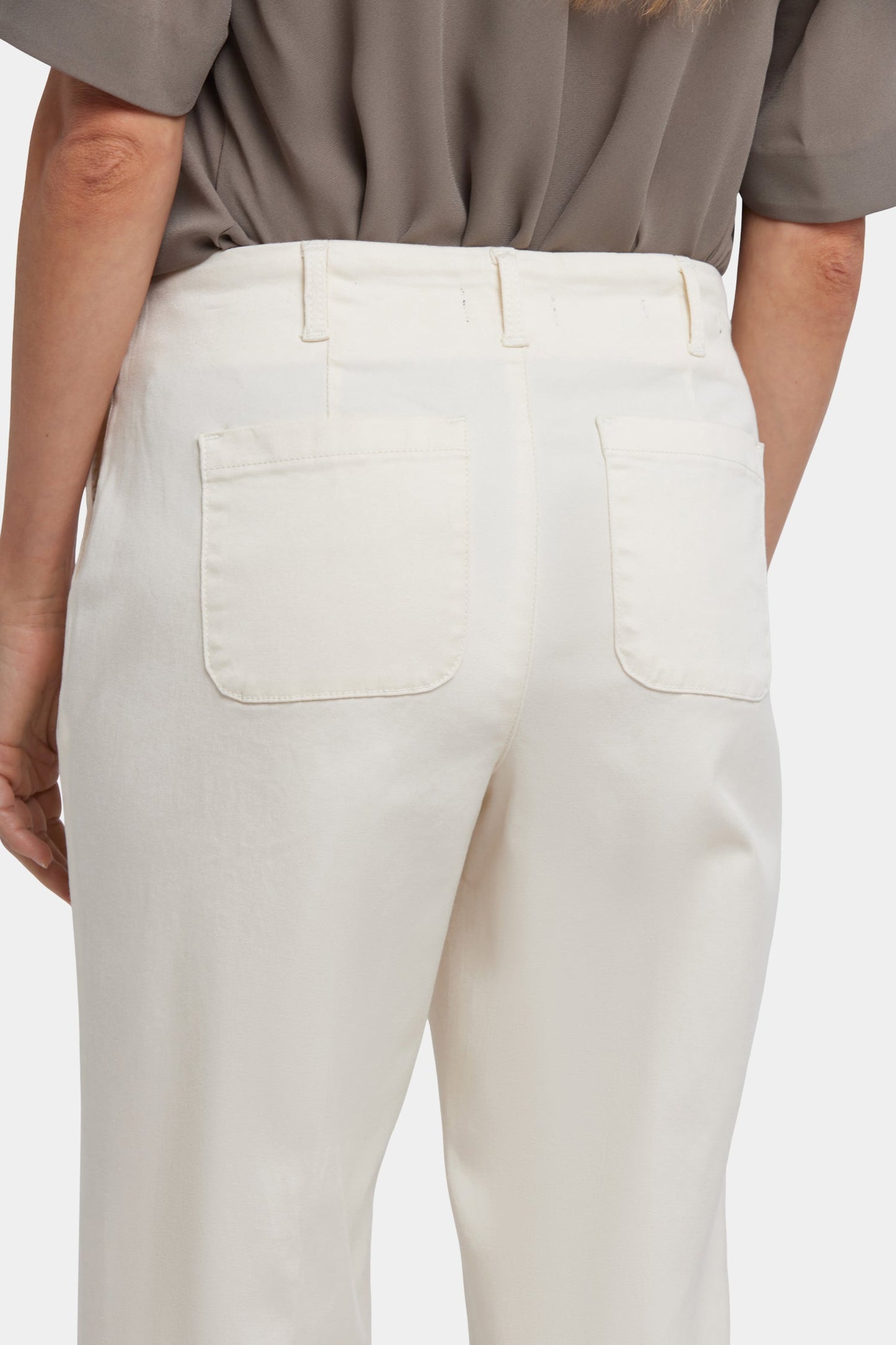 Marilyn Straight Ankle Pants - Ivory