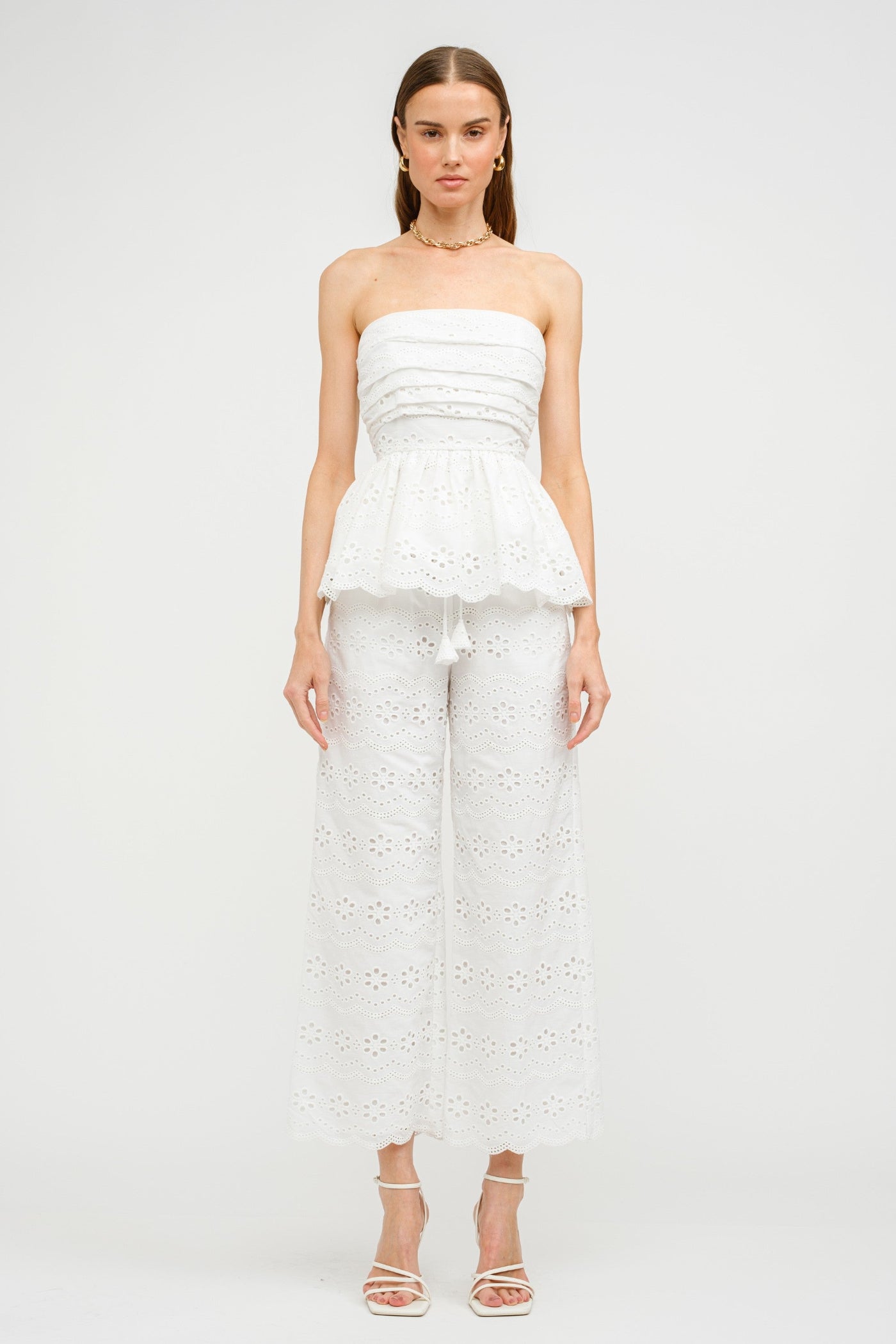 MANDY BIARRITZ EMBROIDERED PANTS
