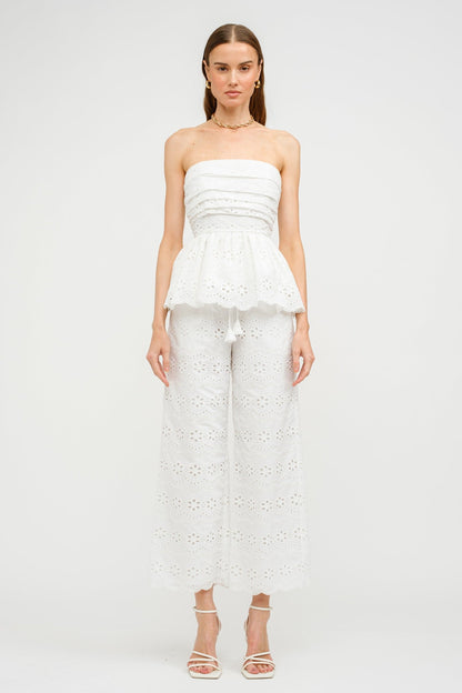 MANDY BIARRITZ EMBROIDERED PANTS