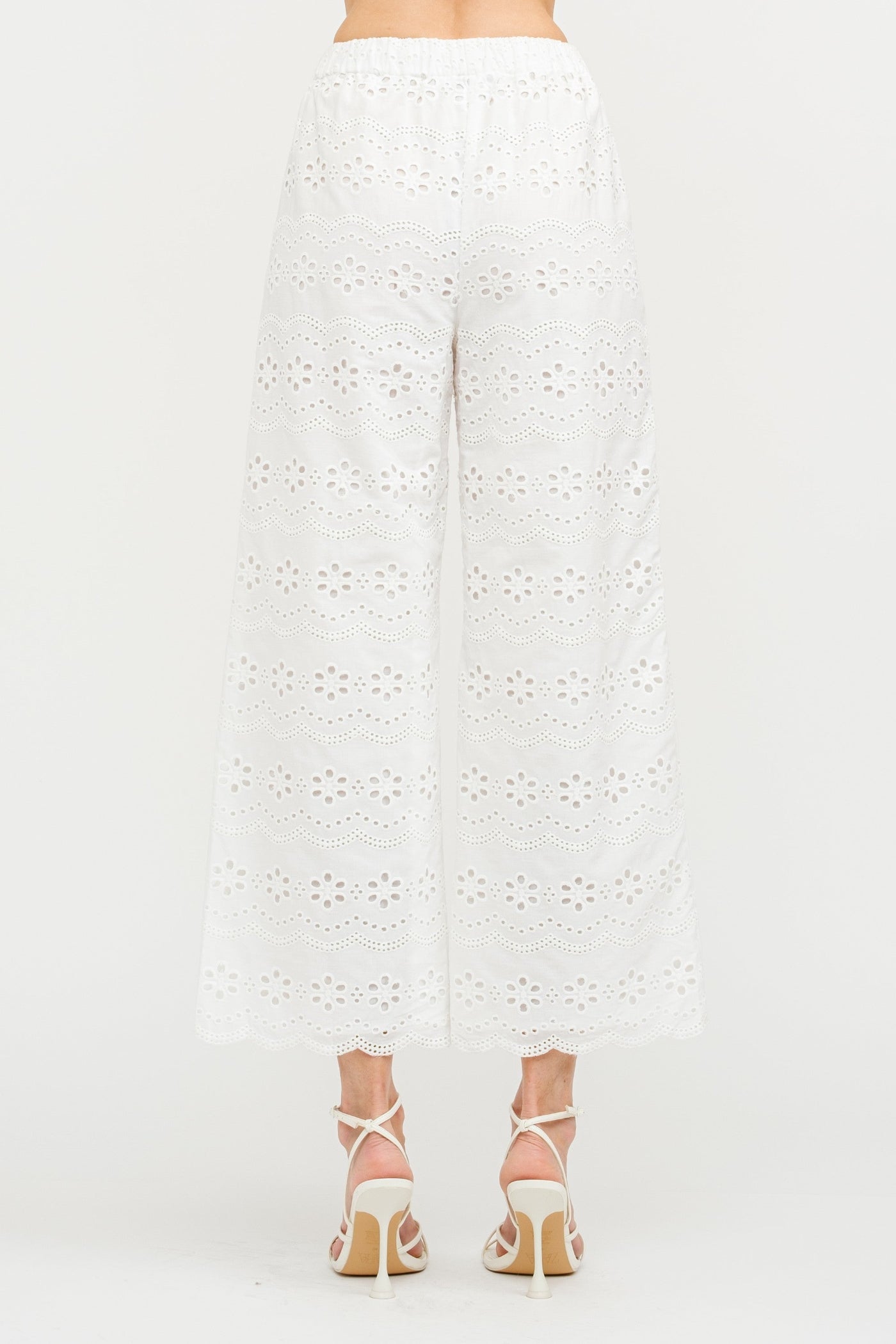MANDY BIARRITZ EMBROIDERED PANTS