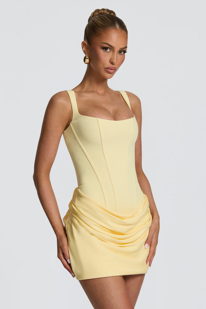 Solid Tie-Up Slip Mini Dress