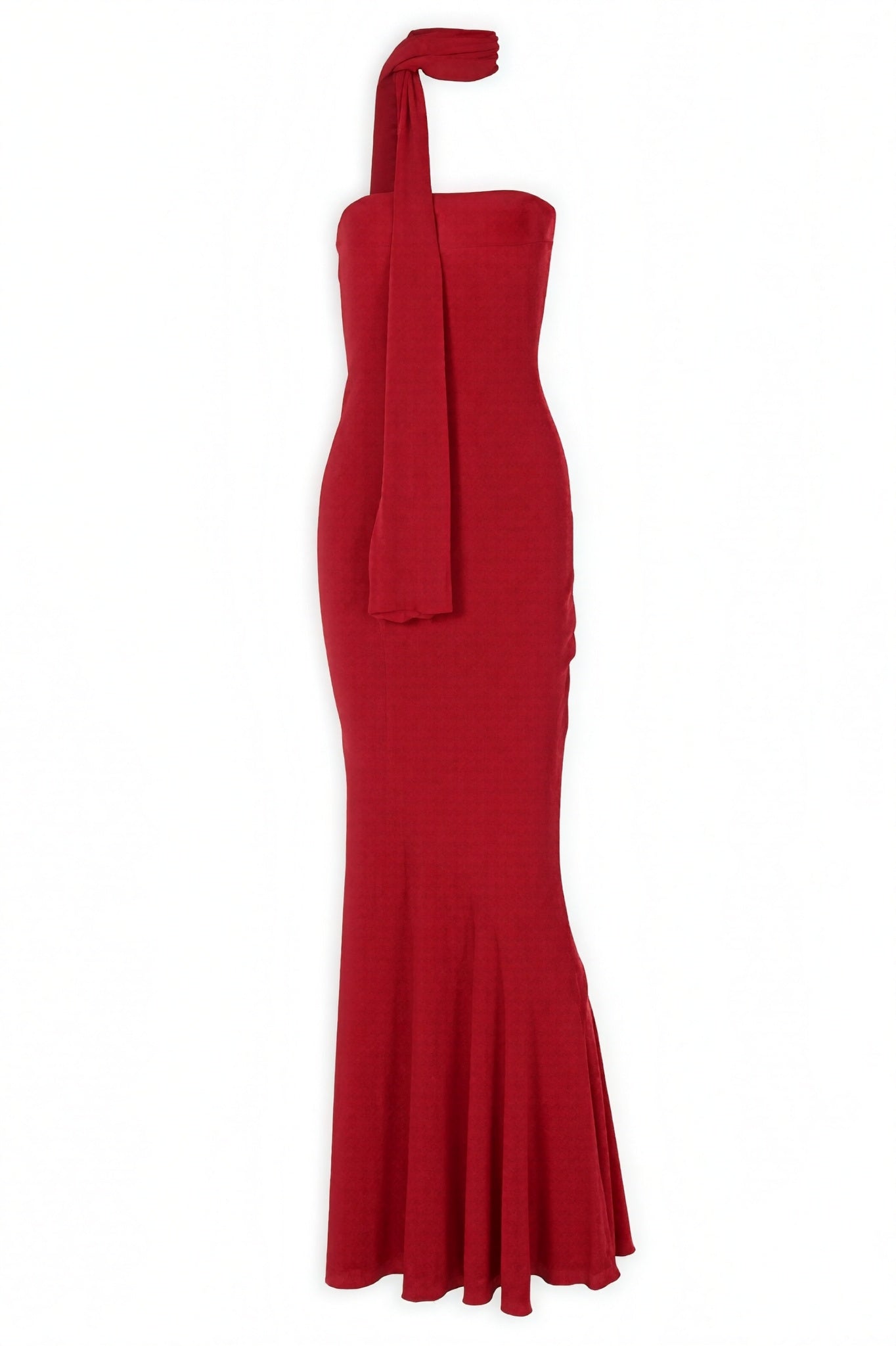 Solid Jersey Off-Shoulder Maxi Dress