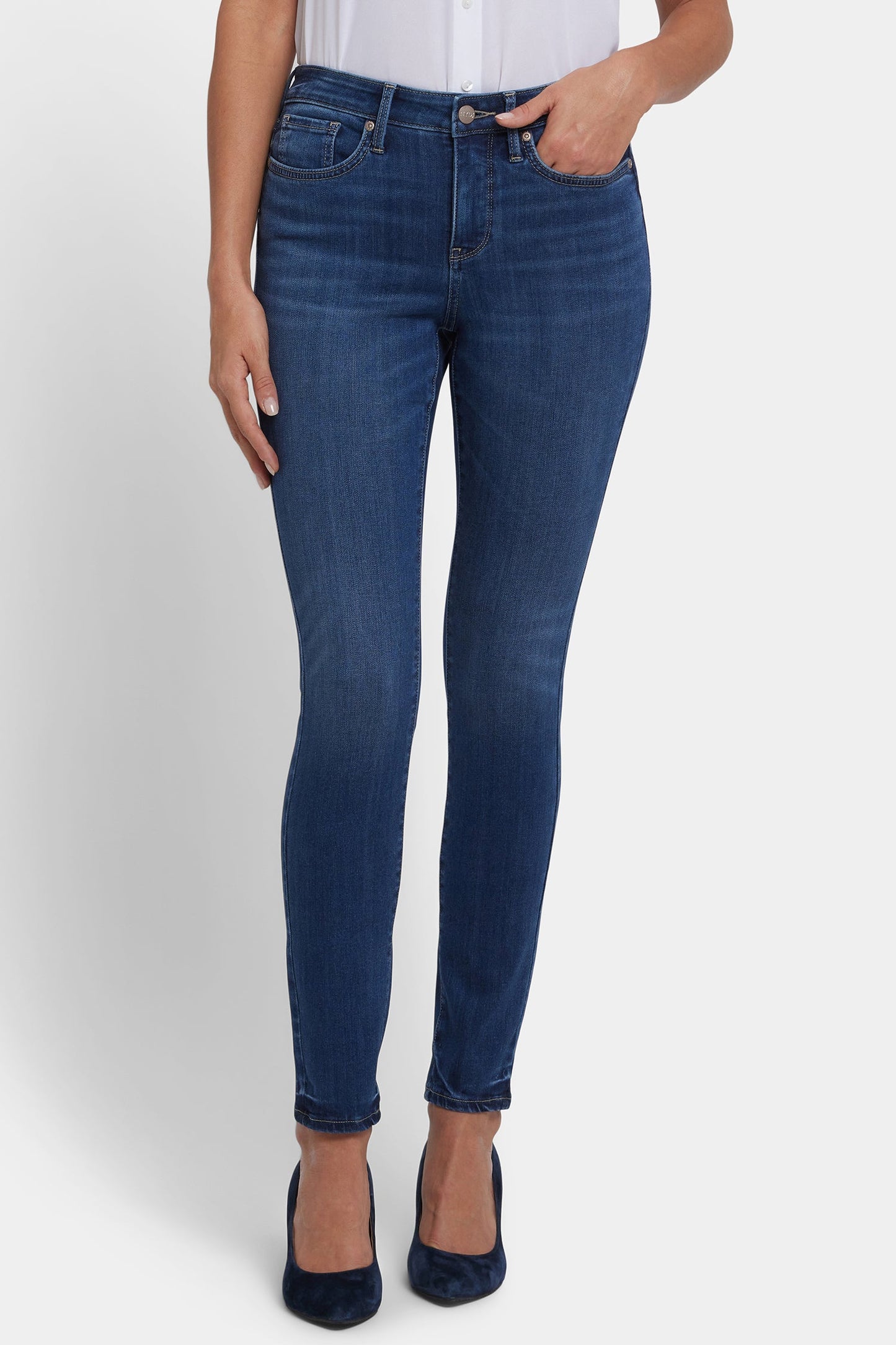 Ami Skinny Jeans In Petite - Vintage Lapis