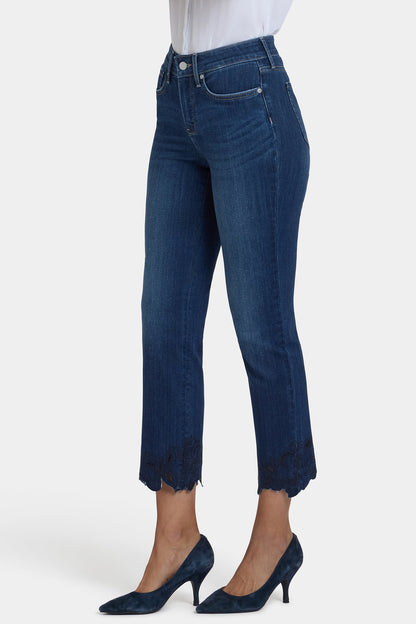Marilyn Straight Ankle Jeans In Petite - Wonderland