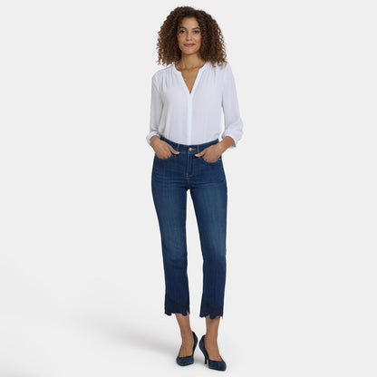 Marilyn Straight Ankle Jeans In Petite - Wonderland