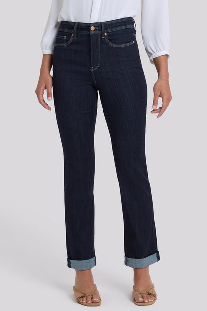 Marilyn Straight Jeans In Petite - Morning Tides