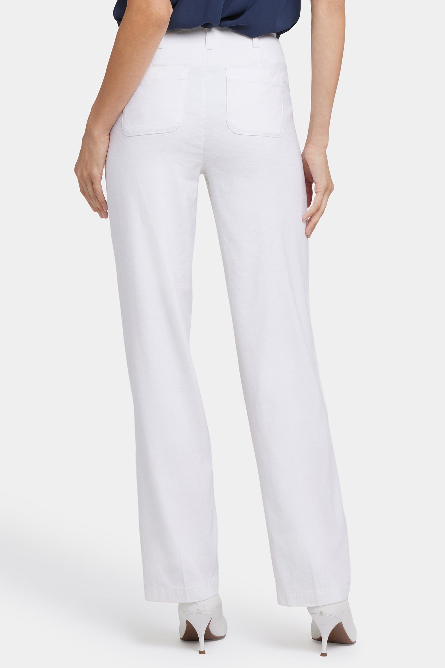 Marilyn Straight Pants In Petite - Optic White