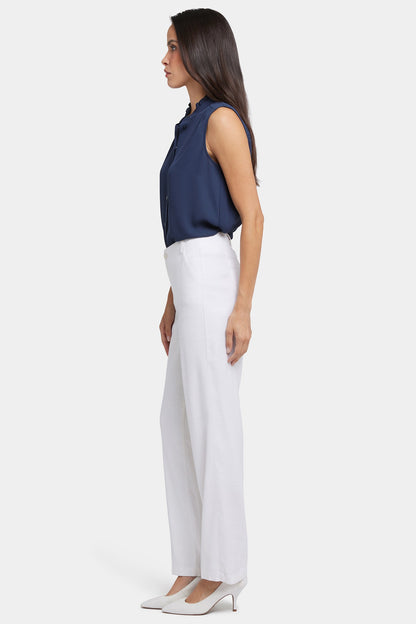 Marilyn Straight Pants In Petite - Optic White