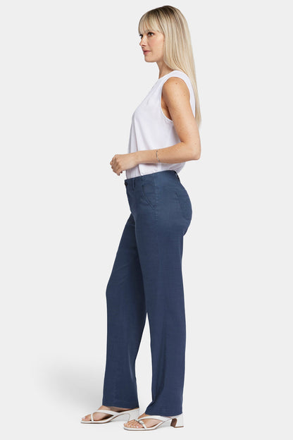 Marilyn Straight Pants In Petite - Oxford Navy