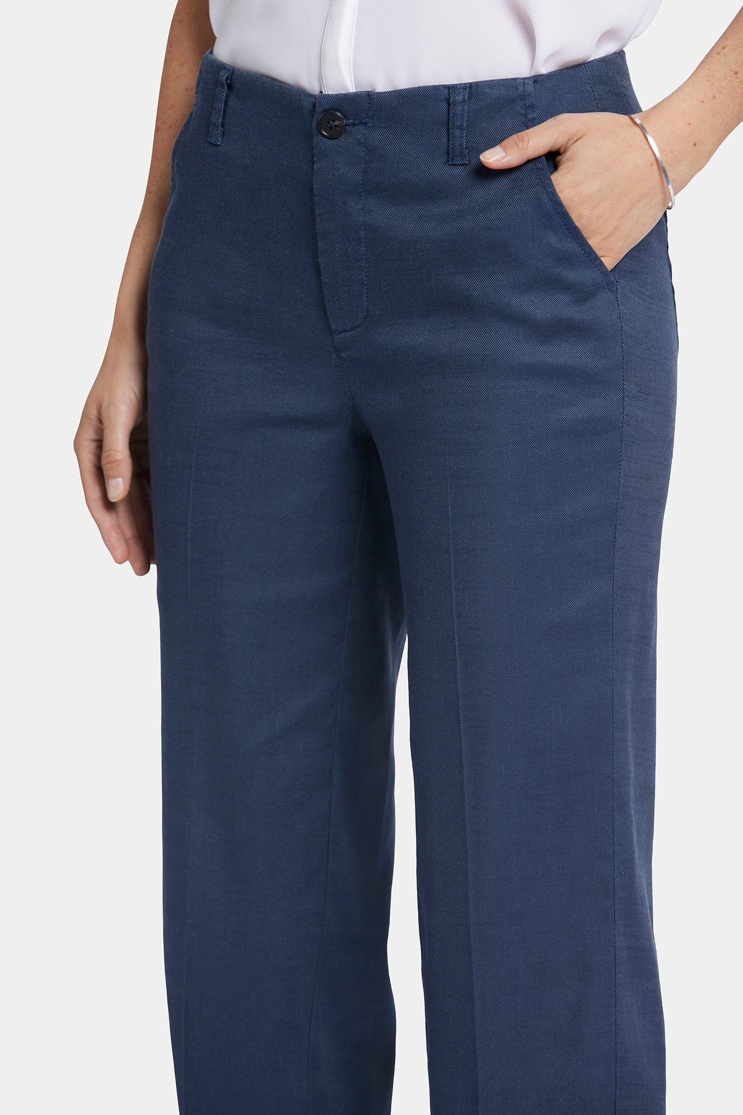 Marilyn Straight Pants In Petite - Oxford Navy