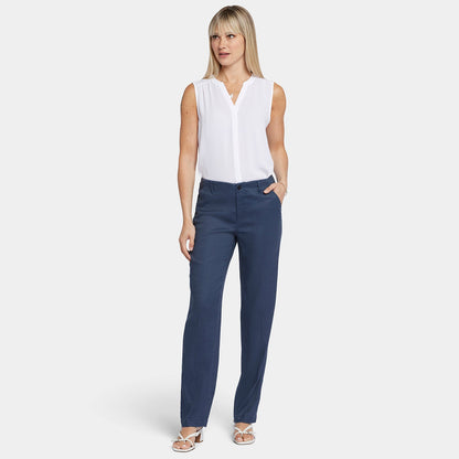 Marilyn Straight Pants In Petite - Oxford Navy