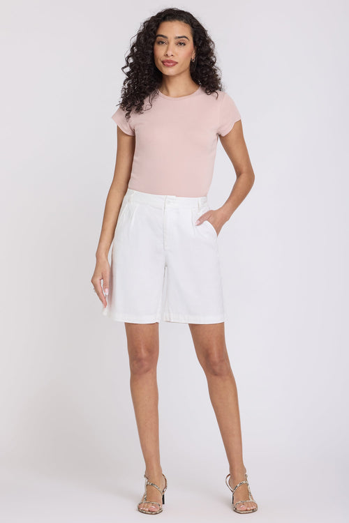 Relaxed Shorts In Petite - Optic White