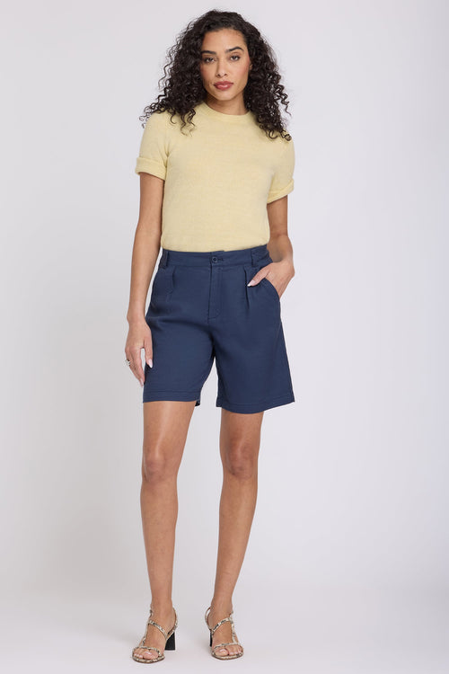 Relaxed Shorts In Petite - Oxford Navy