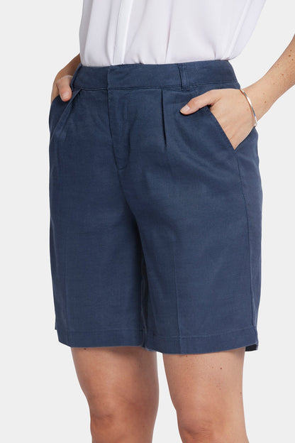 Relaxed Shorts In Petite - Oxford Navy