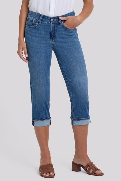 Marilyn Straight Crop Jeans In Petite - Wild River