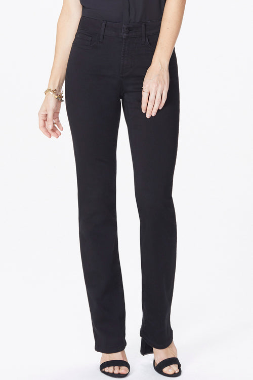 Marilyn Straight Pants In Petite   - Black