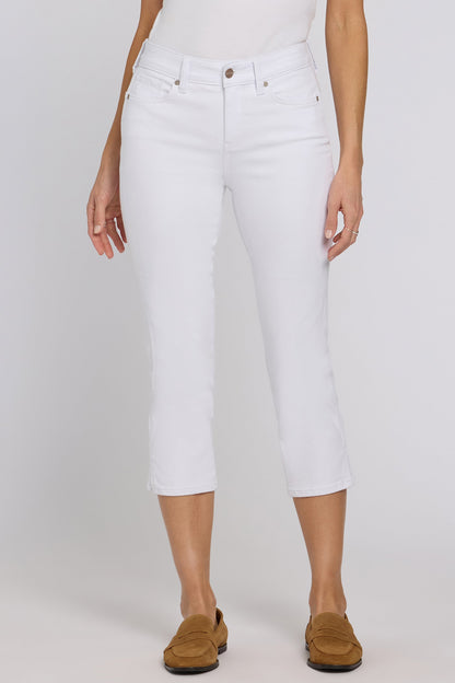 Chloe Capri Jeans In Petite - Optic White