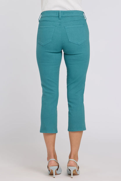 Chloe Capri Jeans In Petite - Harbor Blue