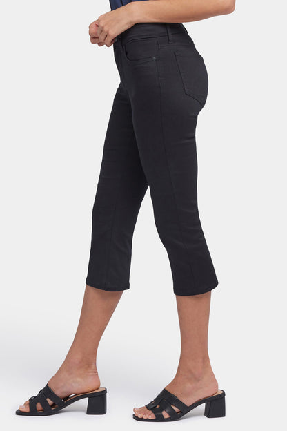 Waist-Match™ Marilyn Straight Crop Jeans In Petite - Black