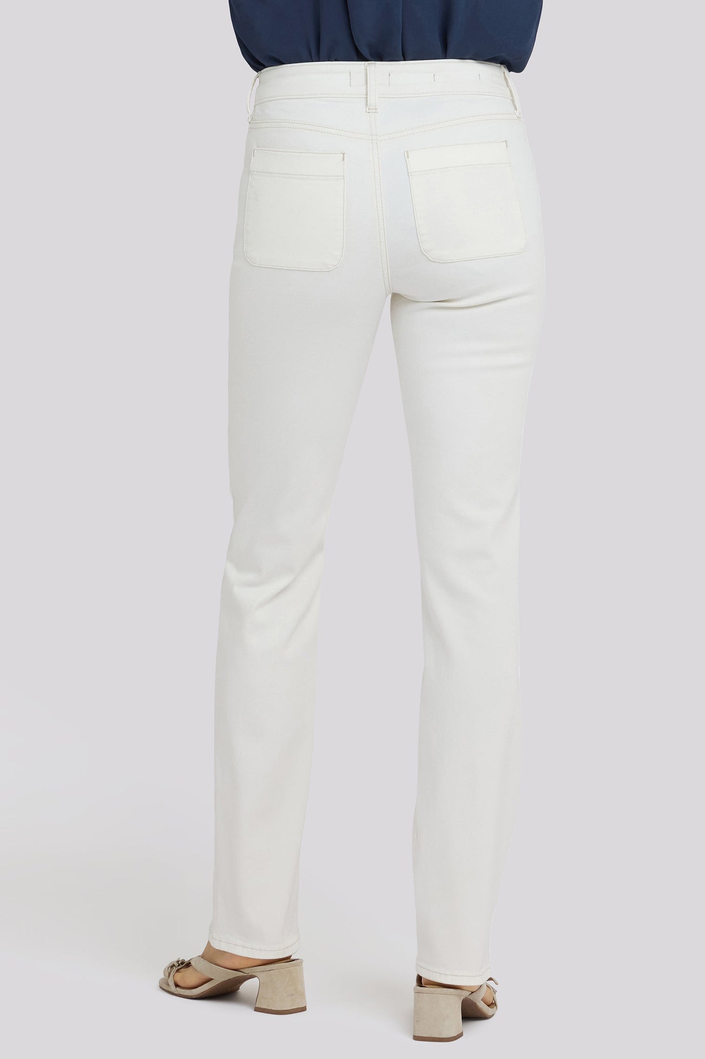 Marilyn Straight Jeans In Petite - Vintage White