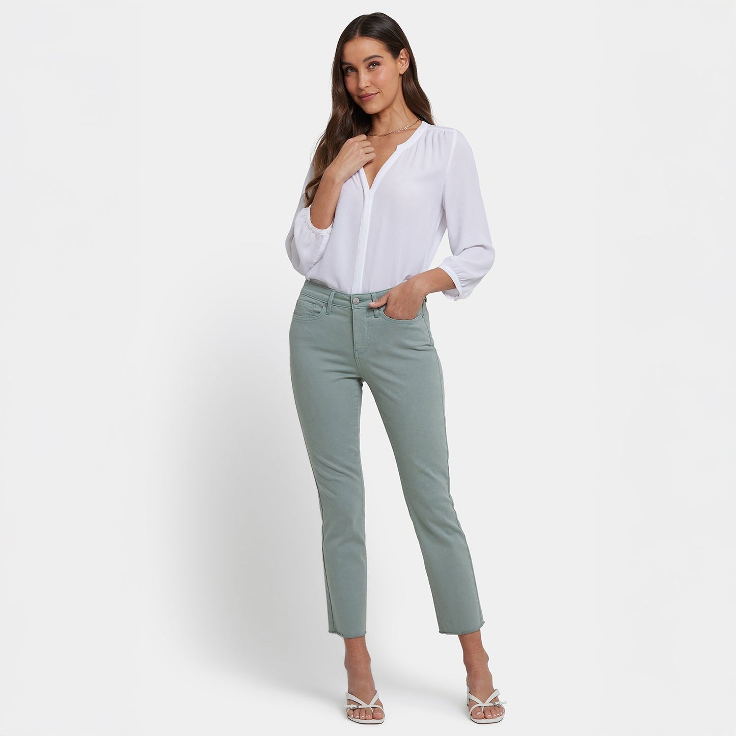 Sheri Slim Ankle Jeans In Petite - Mistletoe