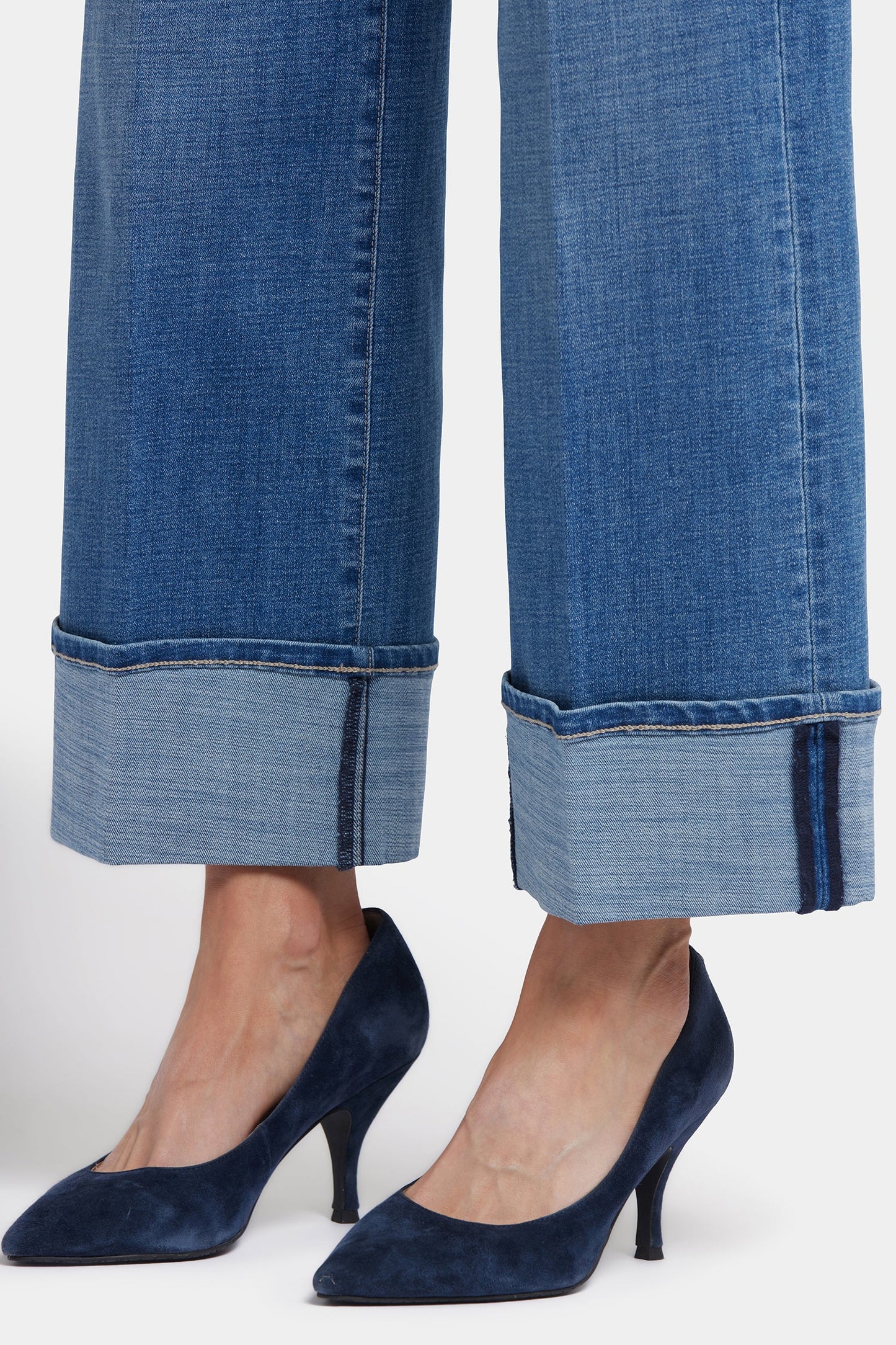 Teresa Wide Leg Jeans In Petite - Stillwater Lake