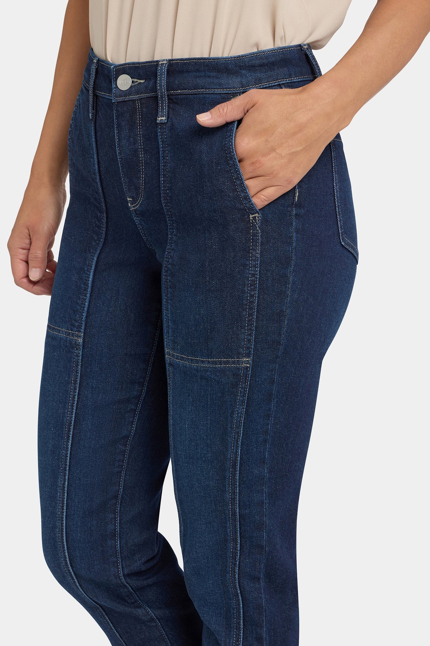 Margot Girlfriend Jeans In Petite - Midnight Breeze