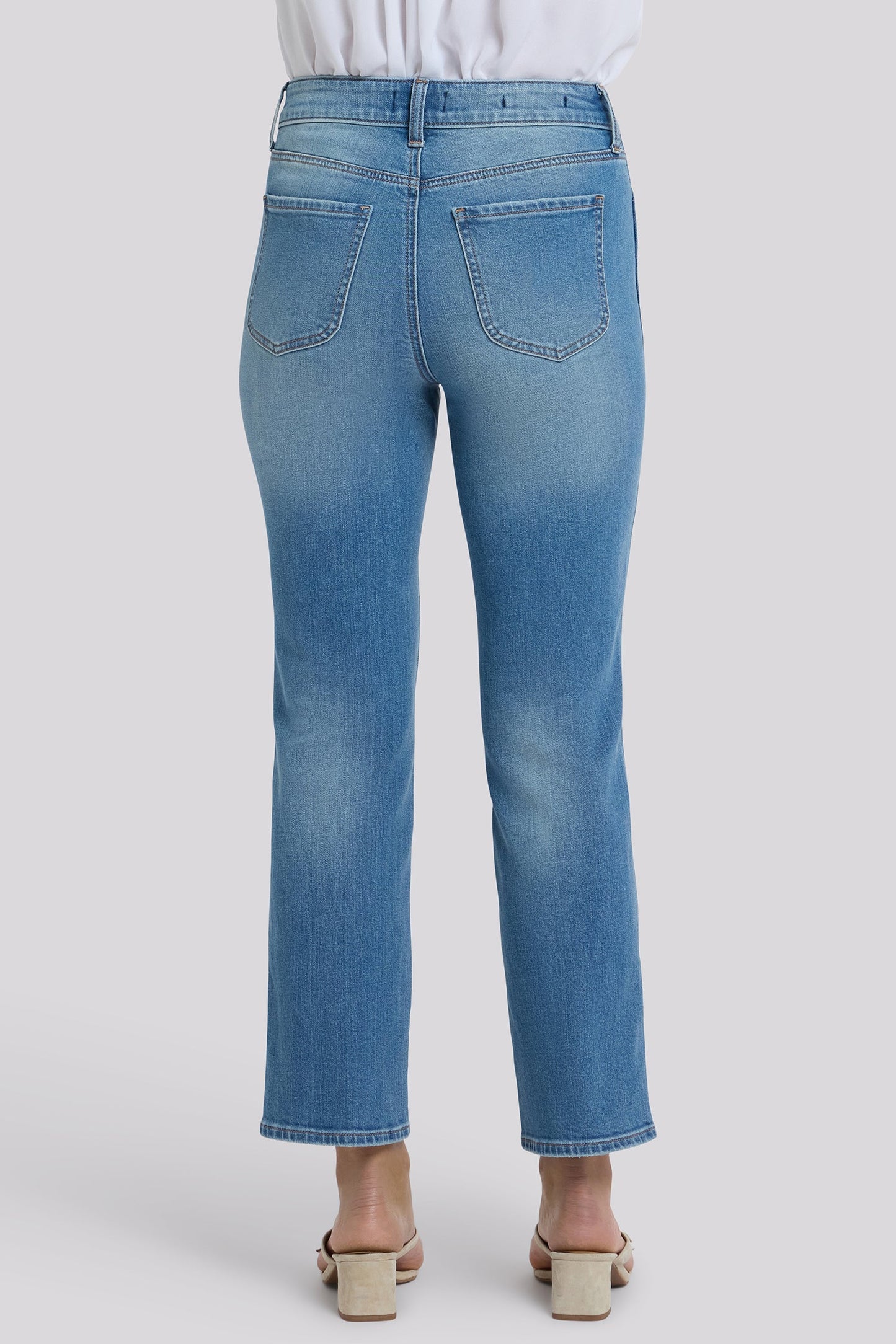 Marilyn Straight Ankle Jeans In Petite - Port Sea