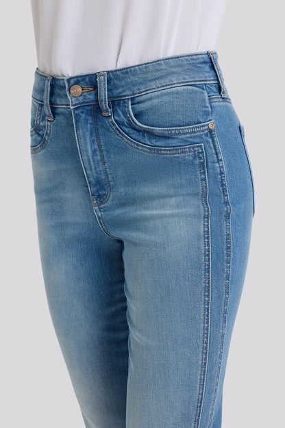 Marilyn Straight Ankle Jeans In Petite - Port Sea