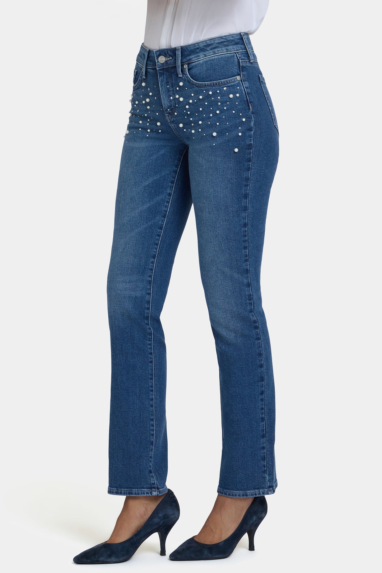 Marilyn Straight Jeans In Petite - Lake Notre-Dame