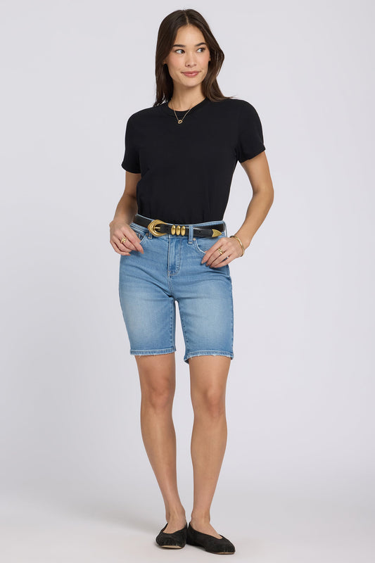Ella Denim Shorts In Petite - Vista Lakes